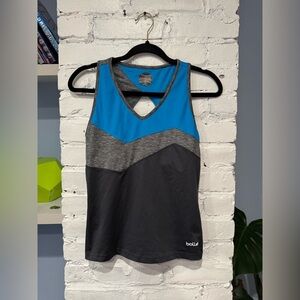 Bolle Women's Blue Gray Tank Racerback Tennis Workout Top Golf Blue Size‎ Small